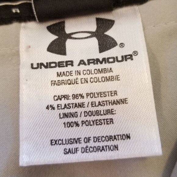 Under Armour Tan Golf Athletic Sports Capris Size 2 - Picture 5 of 6